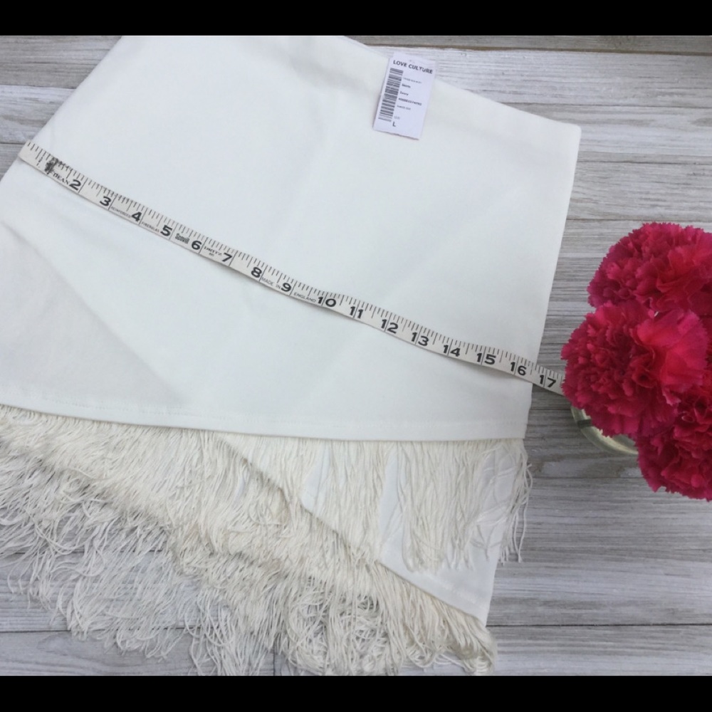 ONE LEFT !  💲💲💲 SALE MARKDOWN    Fringe Skirt - Picture 5 of 7
